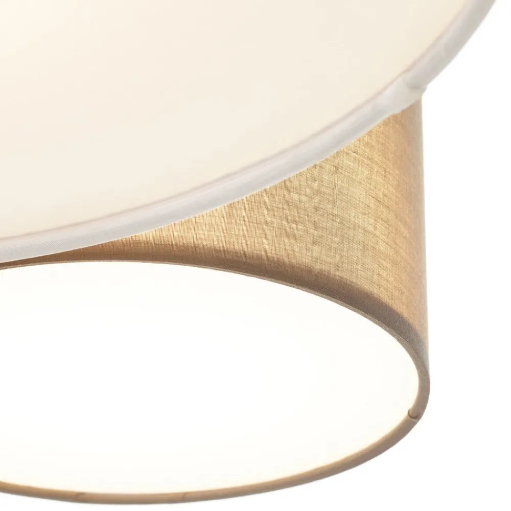 Trio Lighting Loftlamper > Loftlampe Hotel med fem tekstilskærme