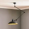 ALDEX Loftlamper|Pendellamper > Loftlampe 808 justerbar 1 lyskilde sort/guld