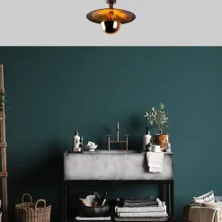 Opviq Loftlamper > Loftlampe Kurt 13355, kobberfarvet, metal, Ø 48 cm