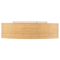 Loftlamper|Loftlamper ^ Eko-Light Loftlampe Leano beige rund af rattan