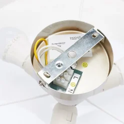 Globo Loftlamper > Loftlampe Libba med afstand i cremefarvet træ