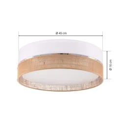TK Lighting Loftlamper > Loftlampe Linobianco, Ø 45 cm