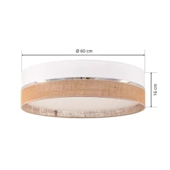 TK Lighting Loftlamper|Loftlamper > Loftlampe Linobianco, Ø 60 cm