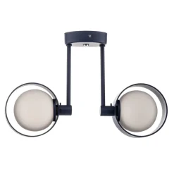 Loftlamper|Loftlamper ^ Argon Loftlampe Mado i stål, blå, 2 lyskilder