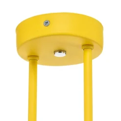 Gang|Loftlamper ^ Argon Loftlampe Mado i stål, gul, 2 lyskilder