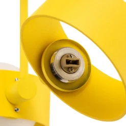 Gang|Loftlamper ^ Argon Loftlampe Mado i stål, gul, 2 lyskilder