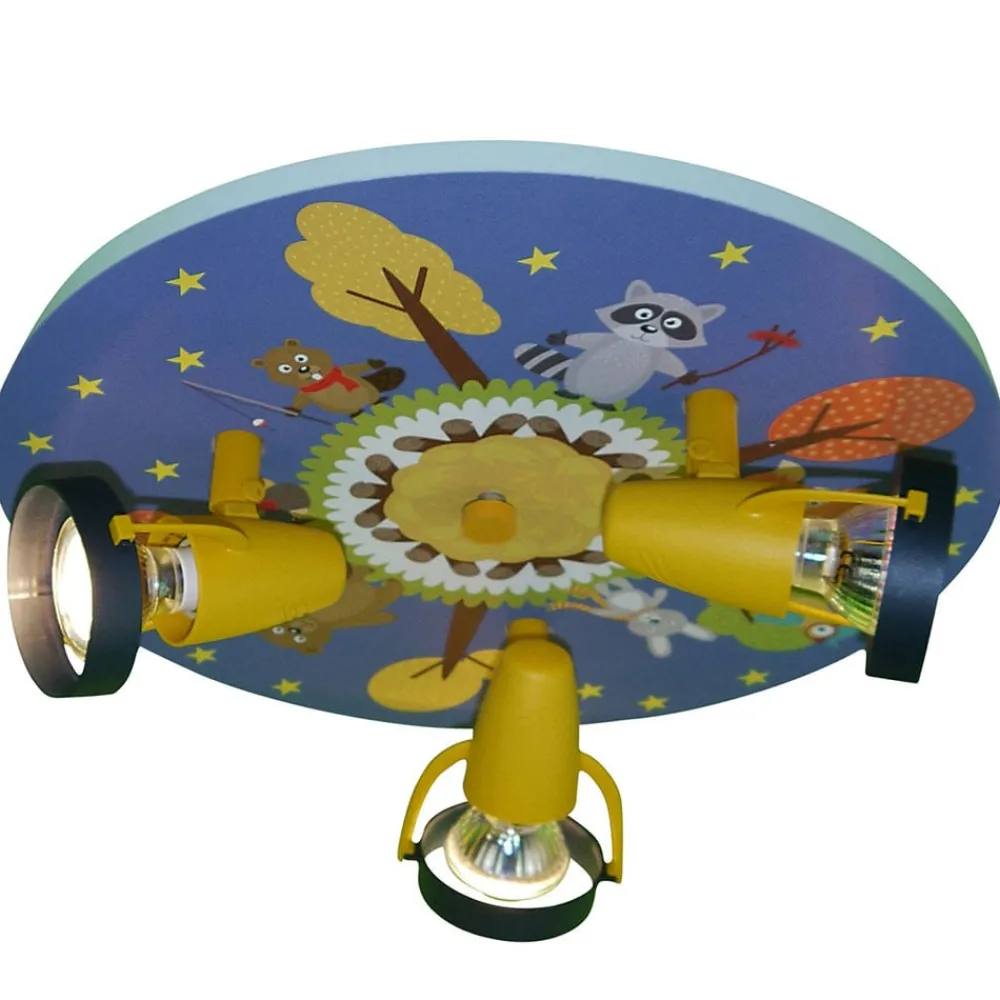 Niermann Standby Loftlamper > Loftlampe med sjove skovdyr, 3 lyskilder