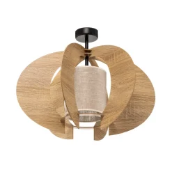 SIGMA Loftlamper > Loftlampe Modern C M med trælameller Ø 50 cm