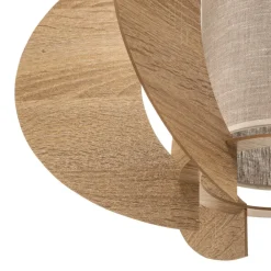 SIGMA Loftlamper > Loftlampe Modern C M med trælameller Ø 50 cm