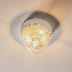 Loftlamper ^ Nowodvorski Lighting Loftlampe Nook med klar skærm, hvid