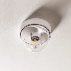 Loftlamper ^ Nowodvorski Lighting Loftlampe Nook med klar skærm, hvid