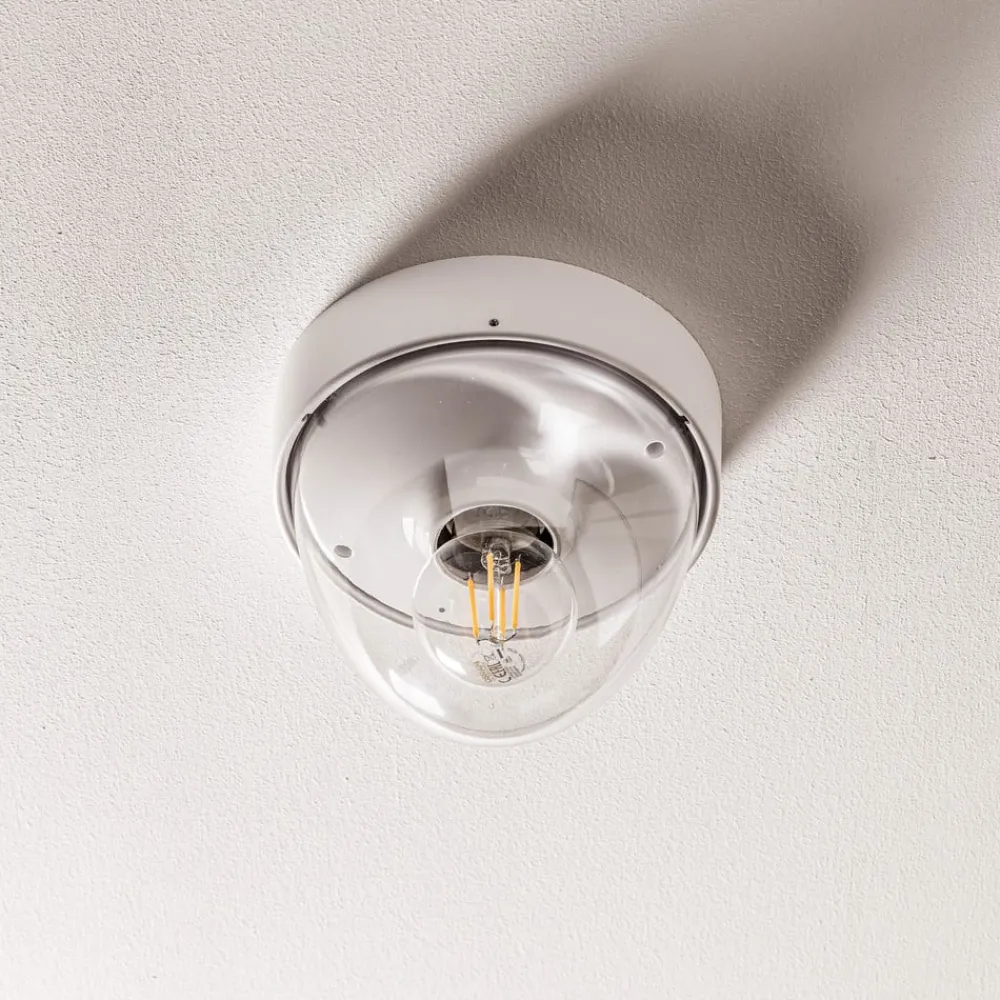 Loftlamper ^ Nowodvorski Lighting Loftlampe Nook med klar skærm, hvid
