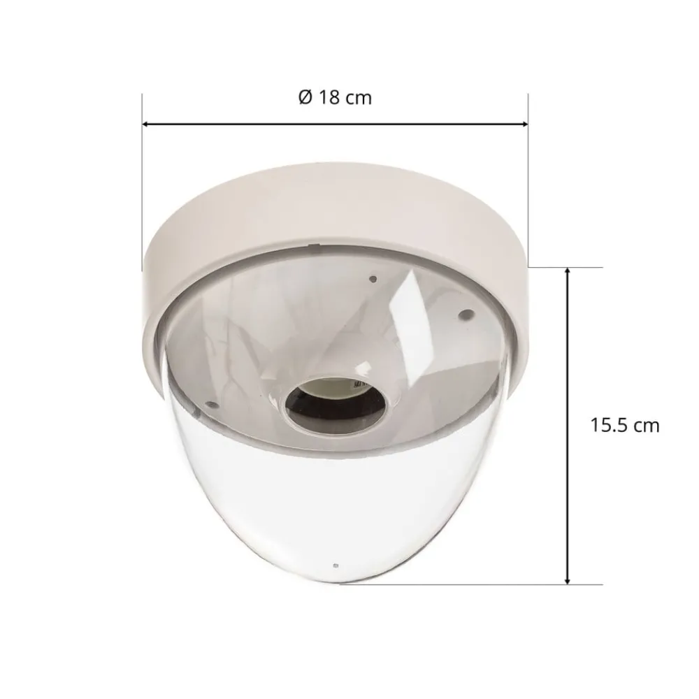 Loftlamper ^ Nowodvorski Lighting Loftlampe Nook med klar skærm, hvid