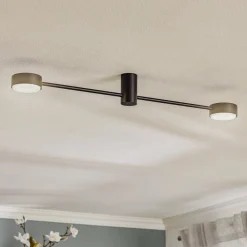 Loftlamper ^ Nowodvorski Lighting Loftlampe Orbit II, sort, 2 lyskilder