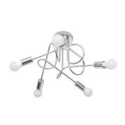 HELAM Loftlamper|Loftlamper > Loftlampe Oxford, krom, 5 lyskilder, Ø 47 cm, metal