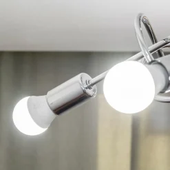 HELAM Loftlamper|Loftlamper > Loftlampe Oxford, krom, 5 lyskilder, Ø 47 cm, metal