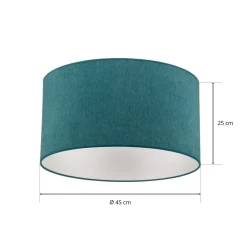 Duolla Loftlamper > Loftlampe Pastell Roller Ø 45 cm turkis