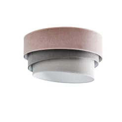 Loftlamper ^ Duolla Loftlampe Pastell Trio Ø 45 cm pink/grå/lysegrå