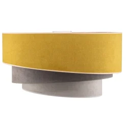 Duolla Loftlamper|Loftlamper > Loftlampe Pastell Trio Ø 60 cm sennepsfarvet/grå/lysegrå