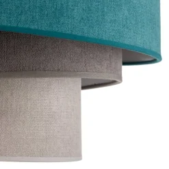 Loftlamper ^ Duolla Loftlampe Pastell Trio 60 cm turkis/grå/lysegrå