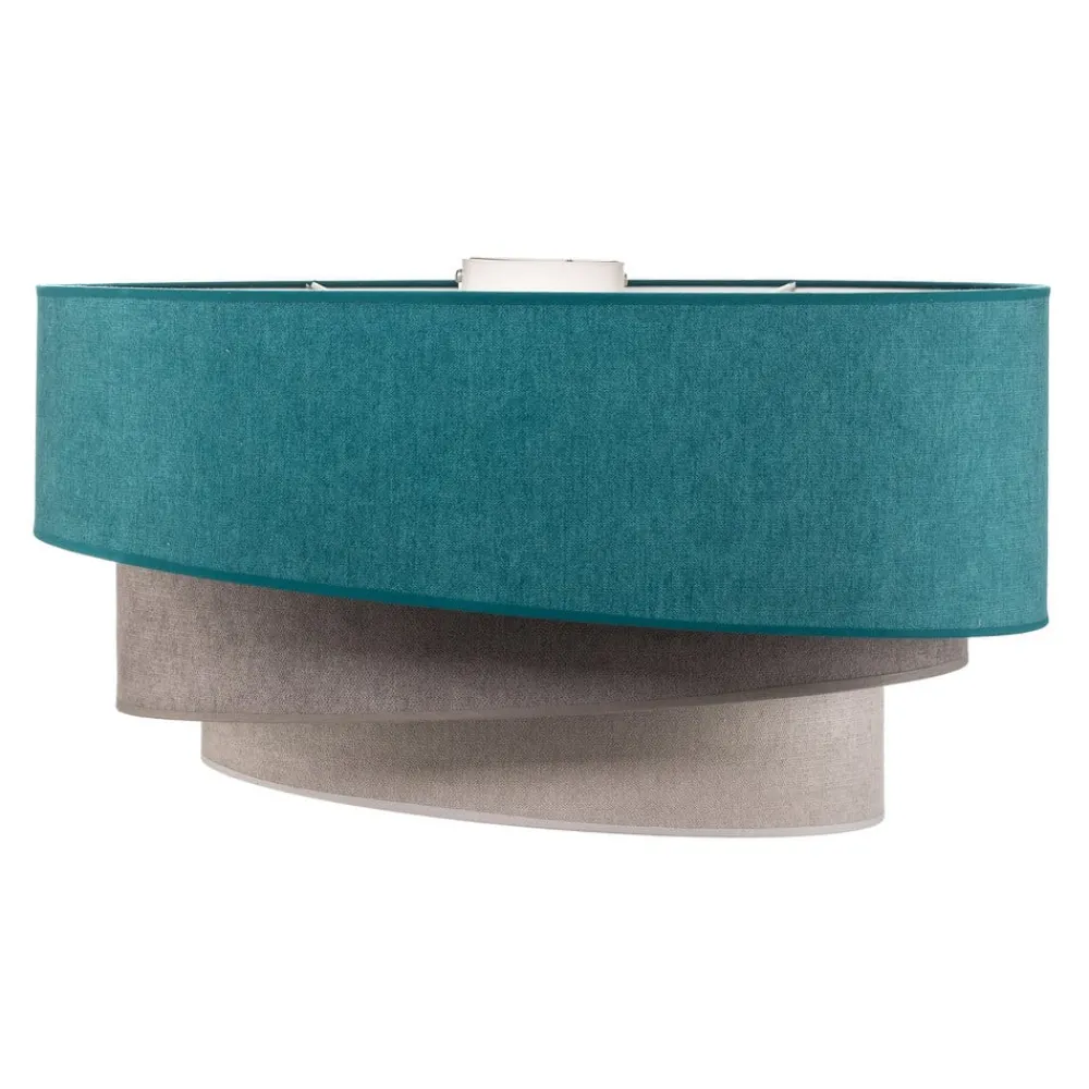 Loftlamper ^ Duolla Loftlampe Pastell Trio 60 cm turkis/grå/lysegrå