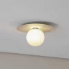 TK Lighting Loftlamper > Loftlampe Pixie, beige, glas, Ø 25 cm, kugle, G9