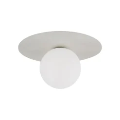 TK Lighting Loftlamper > Loftlampe Pixie, beige, glas, Ø 25 cm, kugle, G9