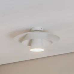 Luminex Gang|Loftlamper > Loftlampe Plato, hvid, metal, Ø 38 cm, E27