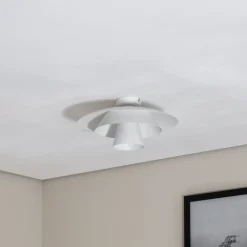 Luminex Gang|Loftlamper > Loftlampe Plato, hvid, metal, Ø 38 cm, E27