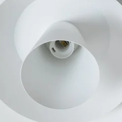Luminex Gang|Loftlamper > Loftlampe Plato, hvid, metal, Ø 38 cm, E27
