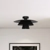 Luminex Gang|Loftlamper > Loftlampe Plato, sort, metal, Ø 38 cm, E27