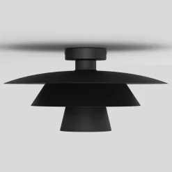 Luminex Gang|Loftlamper > Loftlampe Plato, sort, metal, Ø 38 cm, E27