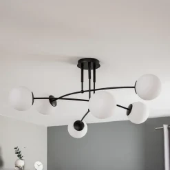 EMIBIG LIGHTING Loftlamper|Loftlamper > Loftlampe Pregos 6 i sort, 6 lyskilder