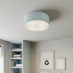Loftlamper|Loftlamper ^ TK Lighting Loftlampe Rondo, blå, Ø 45 cm