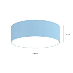 Loftlamper|Loftlamper ^ TK Lighting Loftlampe Rondo, blå, Ø 45 cm