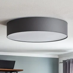 Loftlamper|Loftlamper ^ TK Lighting Loftlampe Rondo, grå Ø 60 cm