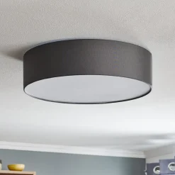 TK Lighting Loftlamper > Loftlampe Rondo, grå Ø 45 cm