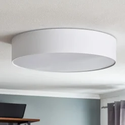 Loftlamper|Pendellamper ^ TK Lighting Loftlampe Rondo, hvid Ø 60 cm