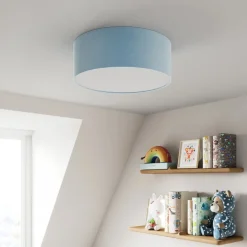 TK Lighting Loftlamper > Loftlampe Rondo Kids, Ø 38 cm, blå