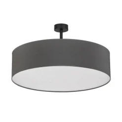 Loftlamper|Loftlamper ^ TK Lighting Loftlampe Rondo med afstand, grå Ø 60 cm