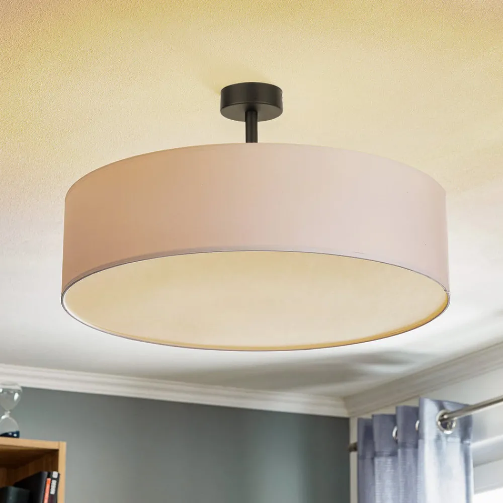 Loftlamper ^ TK Lighting Loftlampe Rondo med afstand, hvid Ø 60 cm