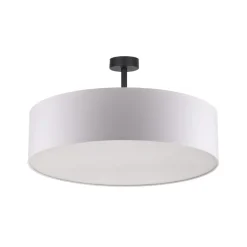 Loftlamper ^ TK Lighting Loftlampe Rondo med afstand, hvid Ø 60 cm