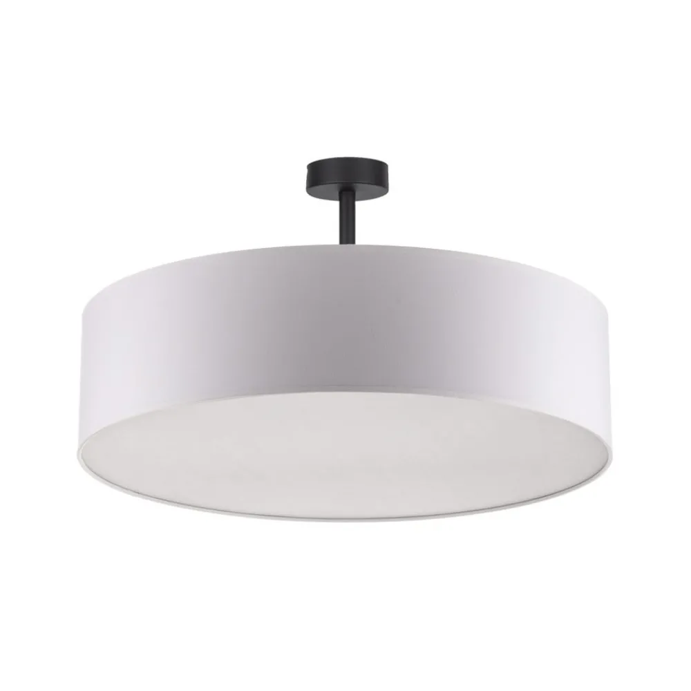 Loftlamper ^ TK Lighting Loftlampe Rondo med afstand, hvid Ø 60 cm