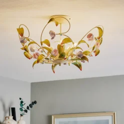 Luminex Gang|Loftlamper > Loftlampe Rose som lysekrone, 5 lyskilder