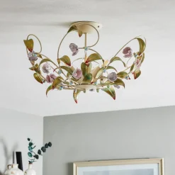 Luminex Gang|Loftlamper > Loftlampe Rose som lysekrone, 5 lyskilder