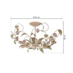 Luminex Gang|Loftlamper > Loftlampe Rose som lysekrone, 5 lyskilder