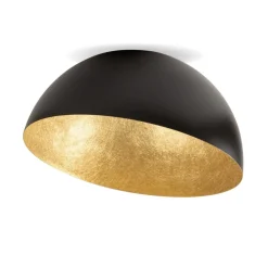 SIGMA Loftlamper|Loftlamper > Loftlampe Sfera, Ø 50 cm, sort/guld
