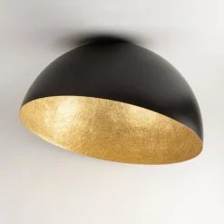SIGMA Loftlamper|Loftlamper > Loftlampe Sfera, Ø 50 cm, sort/guld