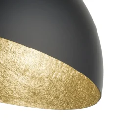 SIGMA Loftlamper|Loftlamper > Loftlampe Sfera, Ø 50 cm, sort/guld