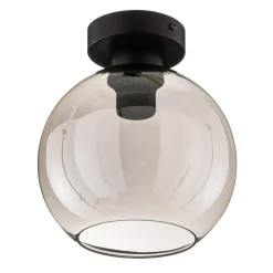 Eko-Light Loftlamper > Loftlampe Sofia med røggrå glasskærm
